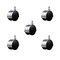 Service Caster 2'' Floor Safe Chrome Hooded Twin Wheel Caster 3/8 Threaded Stem, 5PK SCC-TS02S50D-NYU-BC-382458-5 - alternate 1
